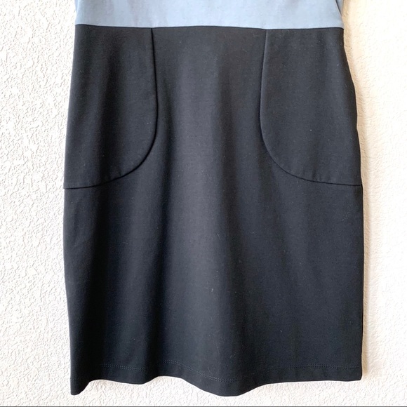 Theory Color Block Sleeveless Sheath Dress - Picture 3 of 7